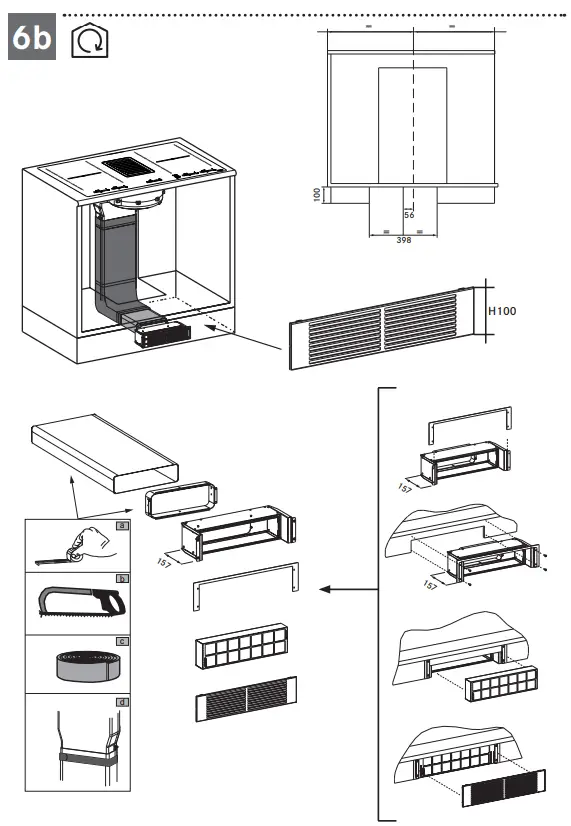 FRANKE FMY 839 HI 2.0 Mythos 2Gether Hob Extractor - fig 17