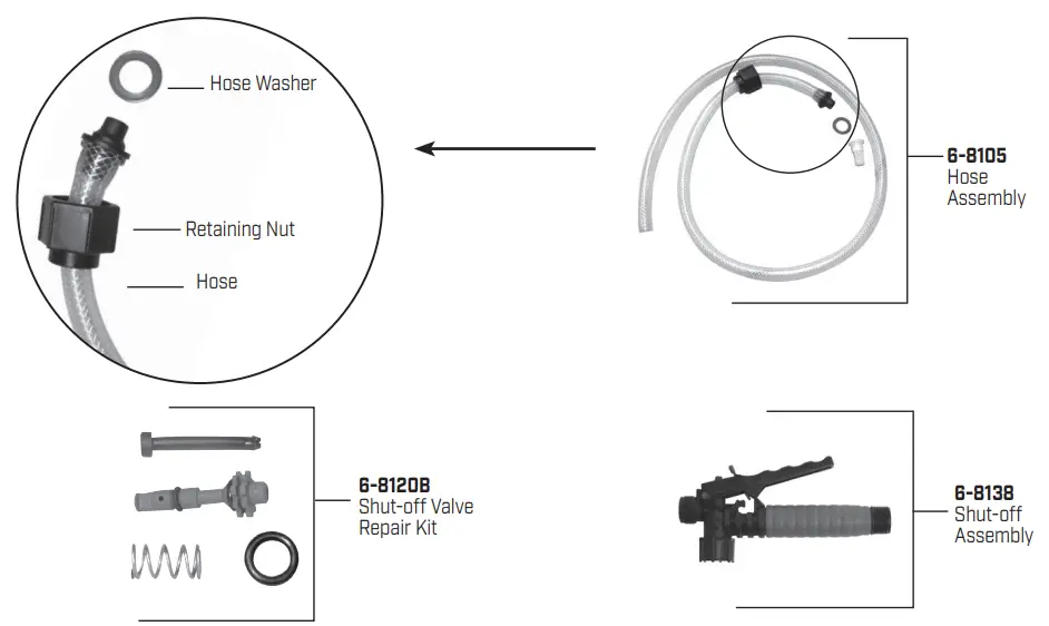 CHAPIN 63950 4G 15L Mixes On Exi Backpack Sprayer - REPLACEMENT PARTS ORDER INFORMATION 1