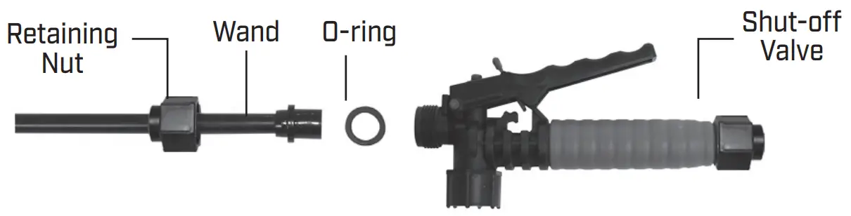 CHAPIN 63950 4G 15L Mixes On Exi Backpack Sprayer - WAND ASSEMBLY
