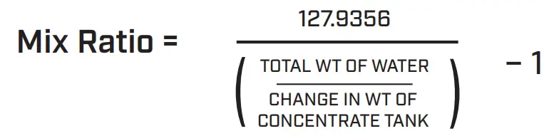 CHAPIN 63950 4G 15L Mixes On Exi Backpack Sprayer - mix ratio