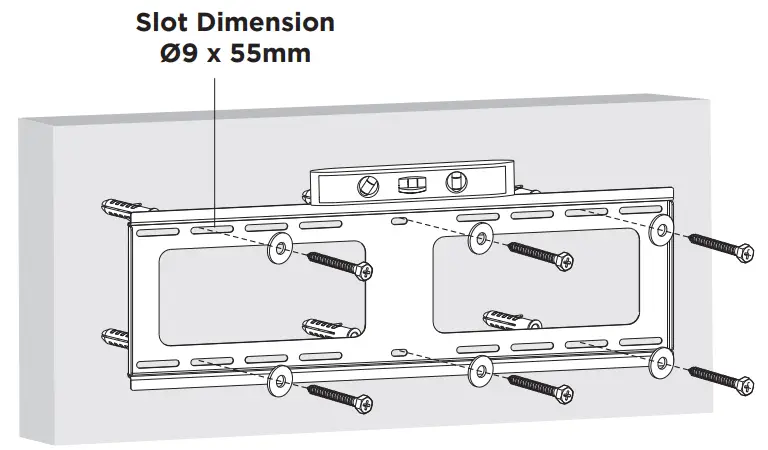 ATDEC AD WT 8060 Tilt Wall Mount - example only