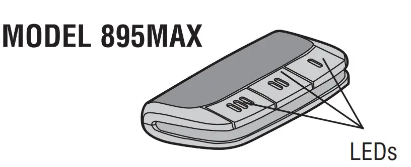 LiftMaster 890MAX 3-Button Remote Control - figure 1