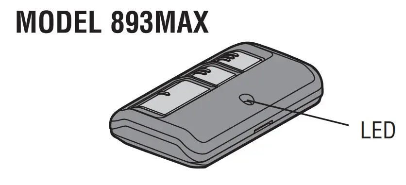 LiftMaster 890MAX 3-Button Remote Control - figure 2