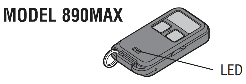 LiftMaster 890MAX 3-Button Remote Control - figure 3
