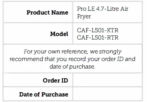 COSORI CAF-L501-KTR 4.7 Litre Air Fryer 14