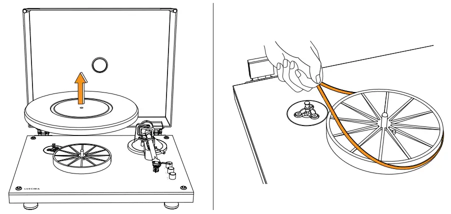 1byone LP11 Acrylic Sheet Modern Vinyl Turntable - Fig 22