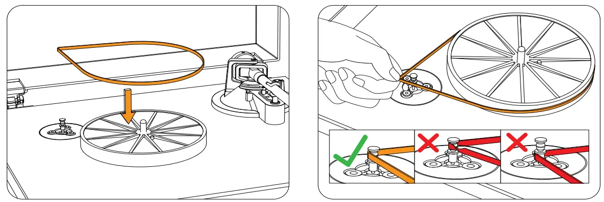 1byone LP11 Acrylic Sheet Modern Vinyl Turntable - Fig 5