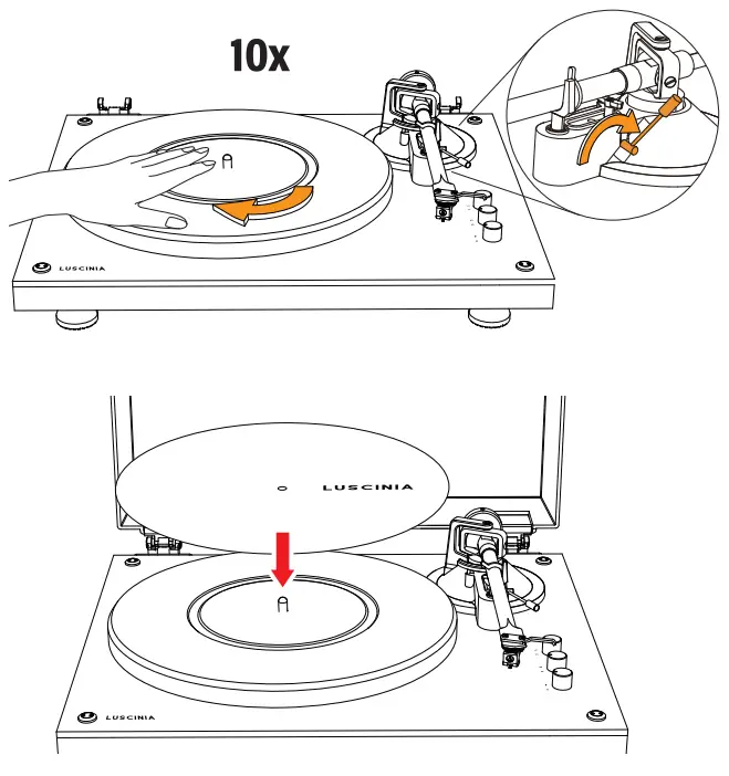 1byone LP11 Acrylic Sheet Modern Vinyl Turntable - Fig 7