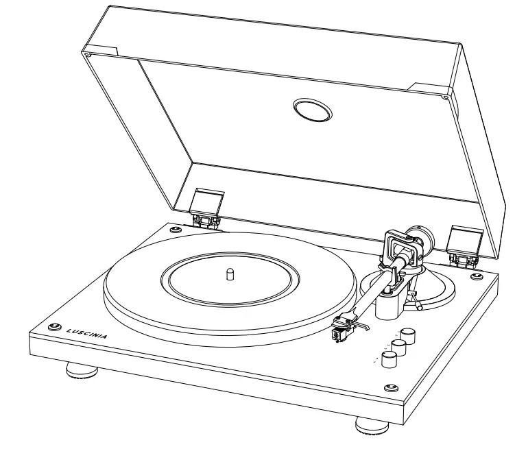 1byone LP11 Acrylic Sheet Modern Vinyl Turntable