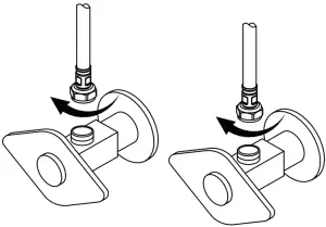Connect waterlines to main valve