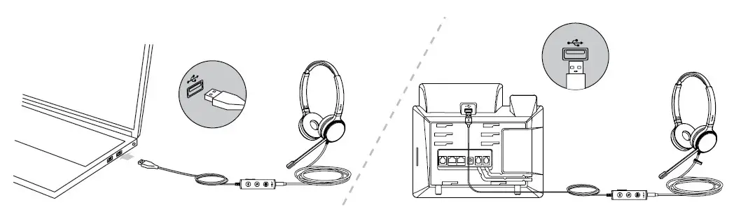 Yealink Wired Headset UH34 - Connecting to PC Yealink IP Phone