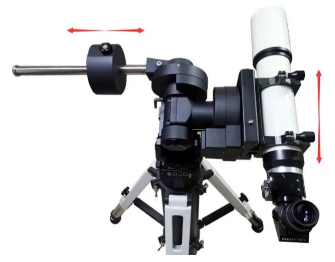 iOptron C70A Series CEM70 Center-balanced GoTo Equatorial Mount - Balancing