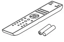 ONKYO A-9050, A-9030 Integrated Amplifier - Remote controller and two batteries