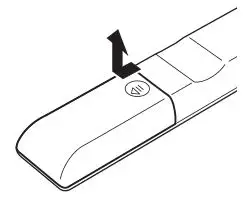 ONKYO A-9050, A-9030 Integrated Amplifier - To open the battery compartment
