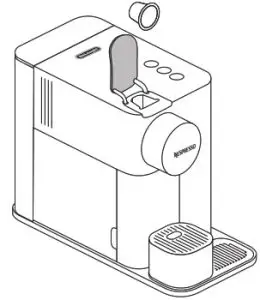 NESPRESSO 6421 Lattissima One Coffee Machine - Coffee preparation 1
