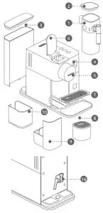 NESPRESSO 6421 Lattissima One Coffee Machine - Overview
