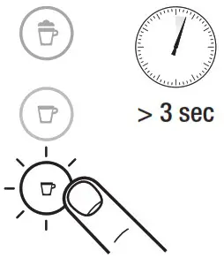 NESPRESSO 6421 Lattissima One Coffee Machine - Programming coffee quantity 1
