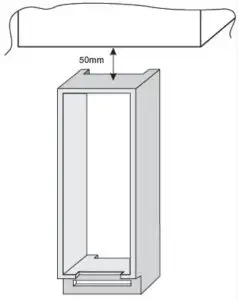 CANDY CFLO 3550 EK N Integrated Tall Fridge - FIG 20