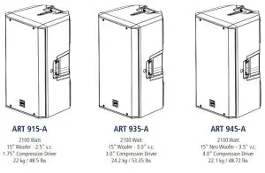 ART 945-A Art 9 Series Professional Active Speakers-SERIES 2