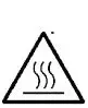 ADLER AD 6310 1300W Airfryer User Manual - Warning Hot Surface icon