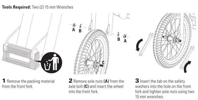 RAZOR-ECOSMART-METRO-ELECTRIC-SCOOTER-ATTACHING-THE-FRONT-WHEEL-SETUP-IMAGE