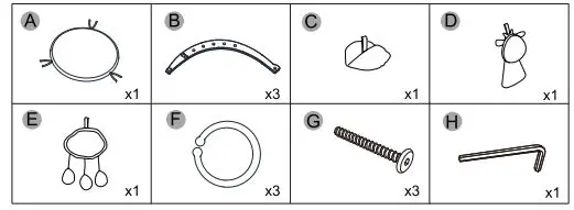 anko 43112388 Wooden Activity Gym fig1