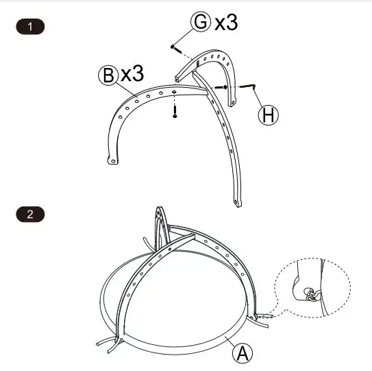anko 43112388 Wooden Activity Gym fig2