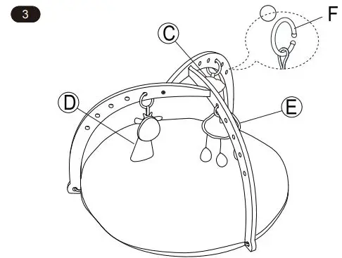 anko 43112388 Wooden Activity Gym fig3