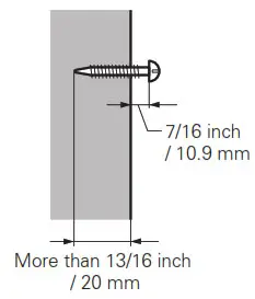 DENON DHT-S217 Dolby Atmos Sound Bar - When mounting the speakers on a wall