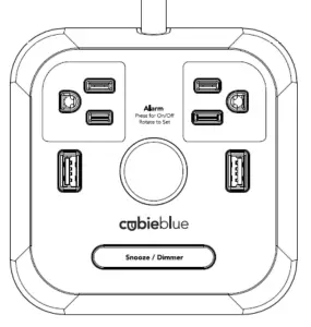 BRAND STAND Cubieblue Alarm Clock Charger -Clock Charger