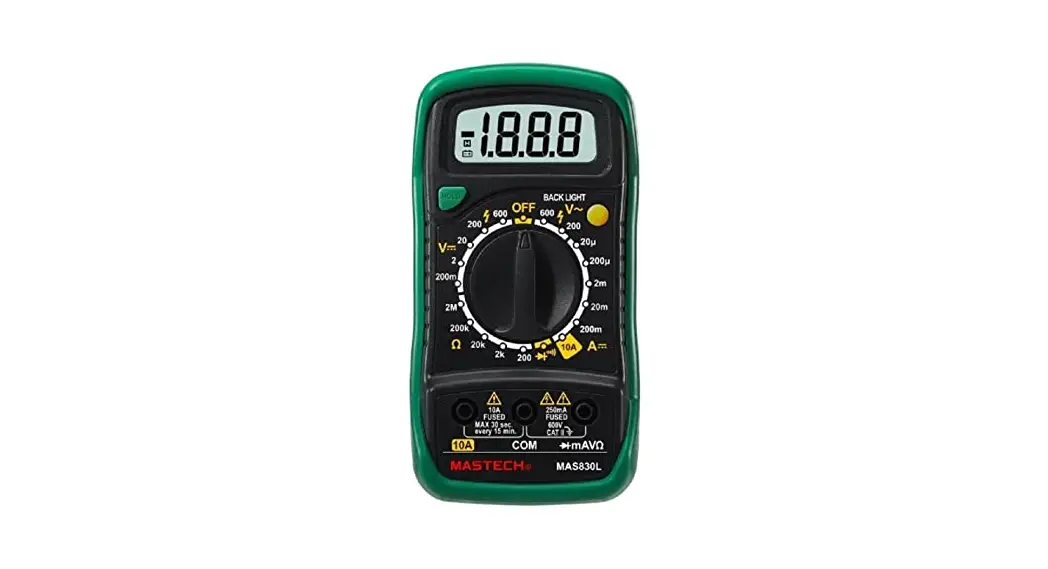 Mastech Mas830l Digital Multimeter User Guide