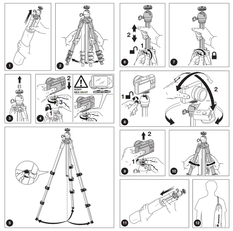 Manfrotto Imagine More Compact Light Aluminium Tripod with Ball 3