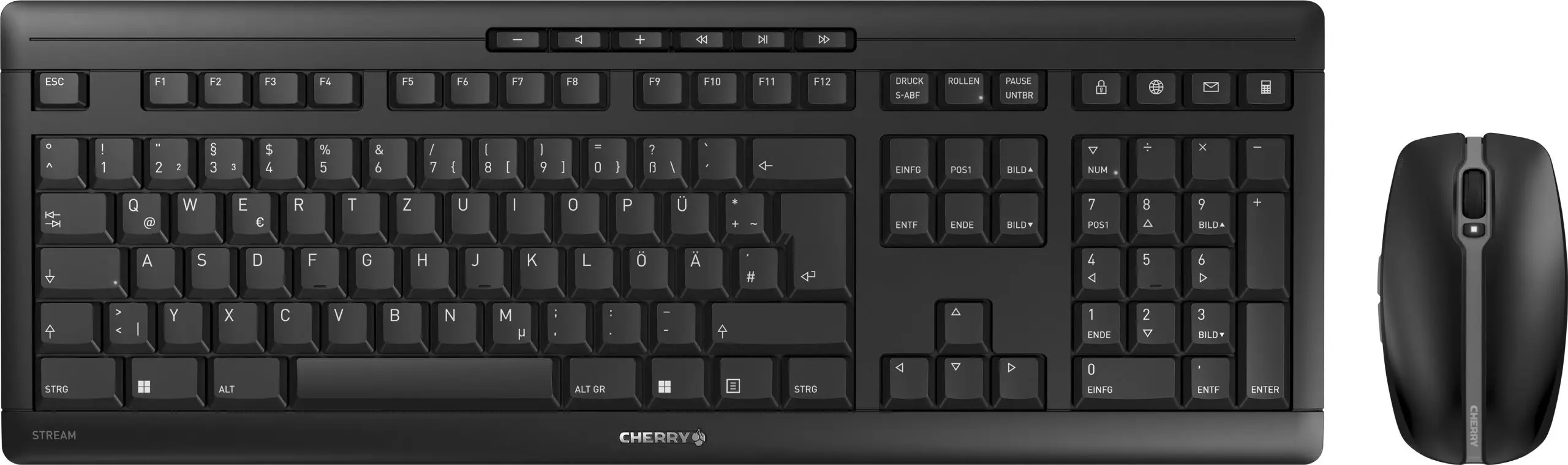 CHERRY JD-8500EU-2 Stream Desktop Wireless Keyboard and Mouse pRODUCT