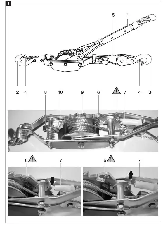 HAMRON 009840 Pull Winch FIG 1
