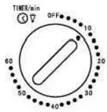 home CO 45L Convection Oven - TIMER DIAL