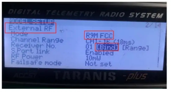 FLYWOO CineRace20 ANALOG Base - receiver button
