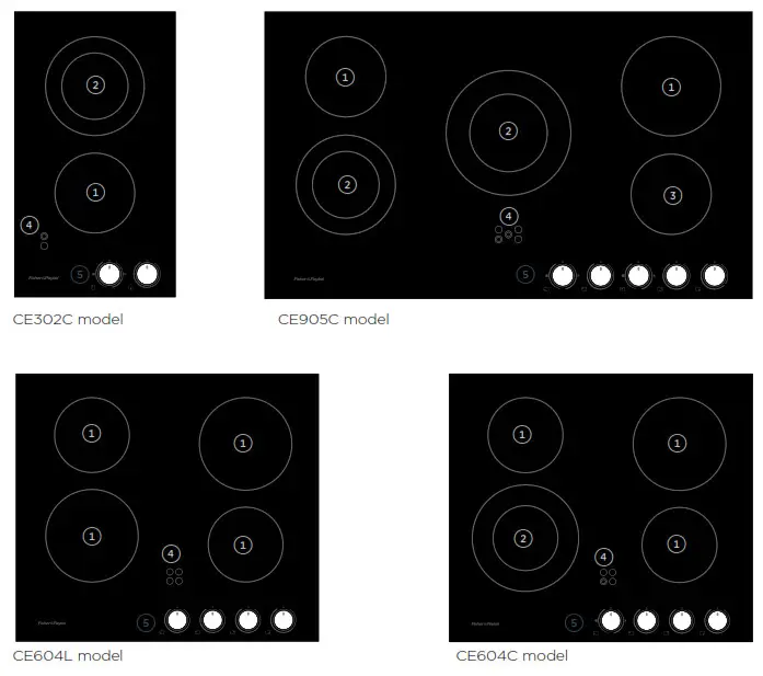 FISHER PAYKEL logo - cooktop