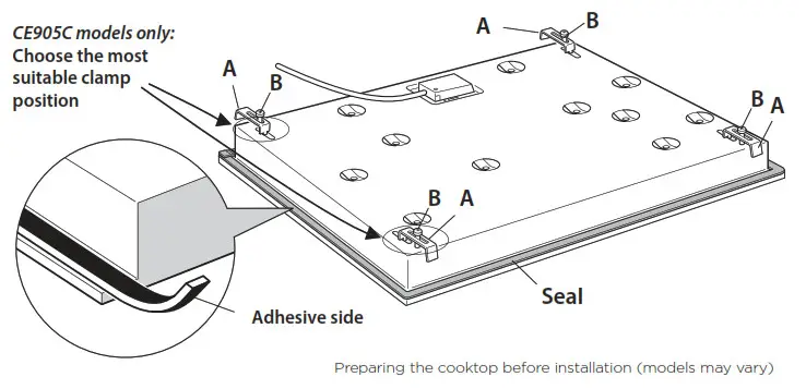 FISHER PAYKEL logo - suitable clamp