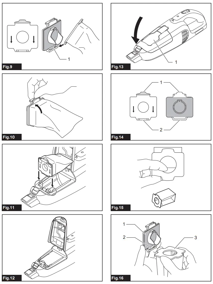 makita CL114FD Cordless Cleaner - Fig 1