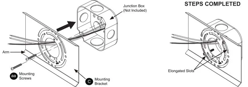 IN LIGHT Integrated LED Vanity Light - Install the hardware