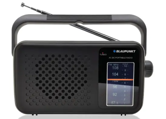 BLAUPUNKT PR8BK FM Portable Radio