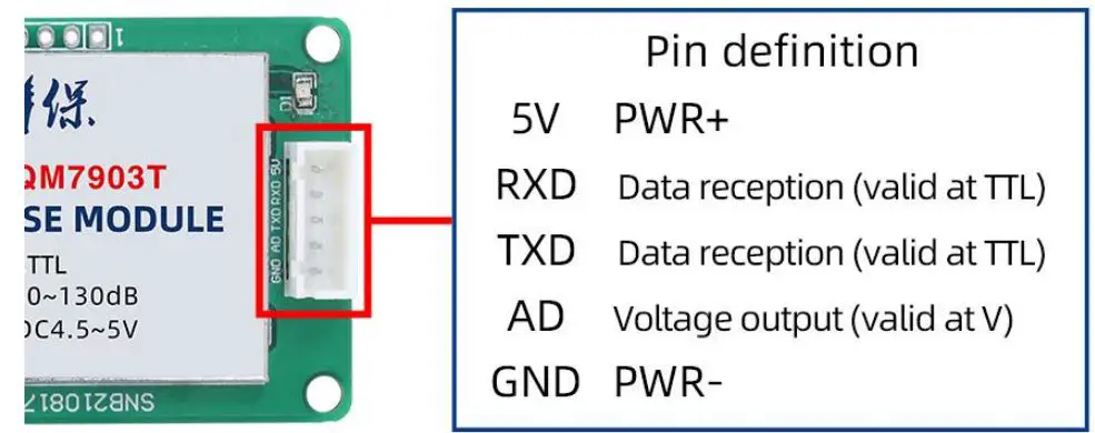 SONBEST QM7903T TTL On-Board Noise Sensor Module User Manual - How to wiring