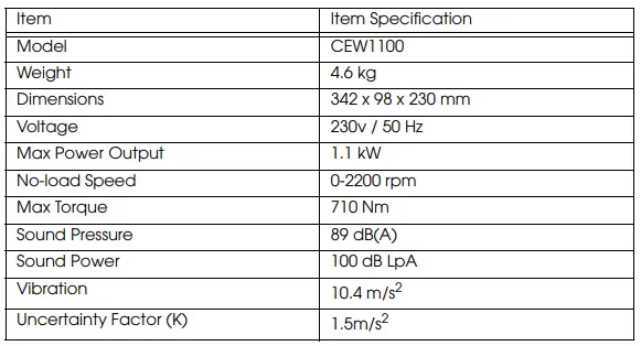 Clarke CEW1100 Electric Impact Wrench-fig11