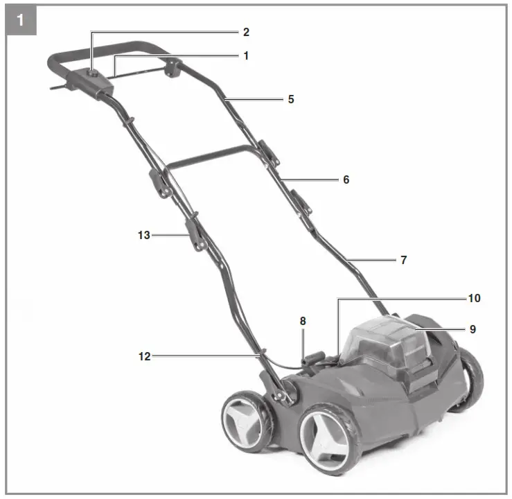 Einhell GE SC 35 1 Li Cordless Scarifier and Lawn Aerator - Product Overview 1