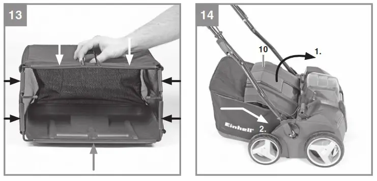 Einhell GE SC 35 1 Li Cordless Scarifier and Lawn Aerator - Product Overview 6