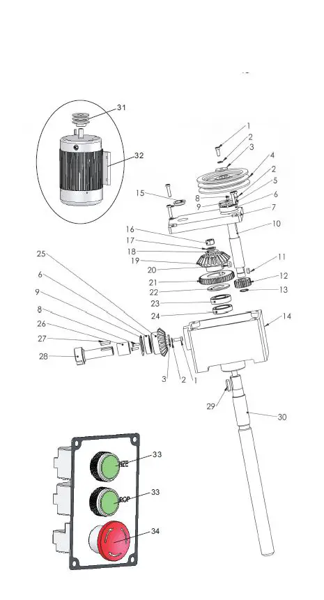 AVANTCO MX60 Gear Driven 60 Qt. Commercial Mixer 16