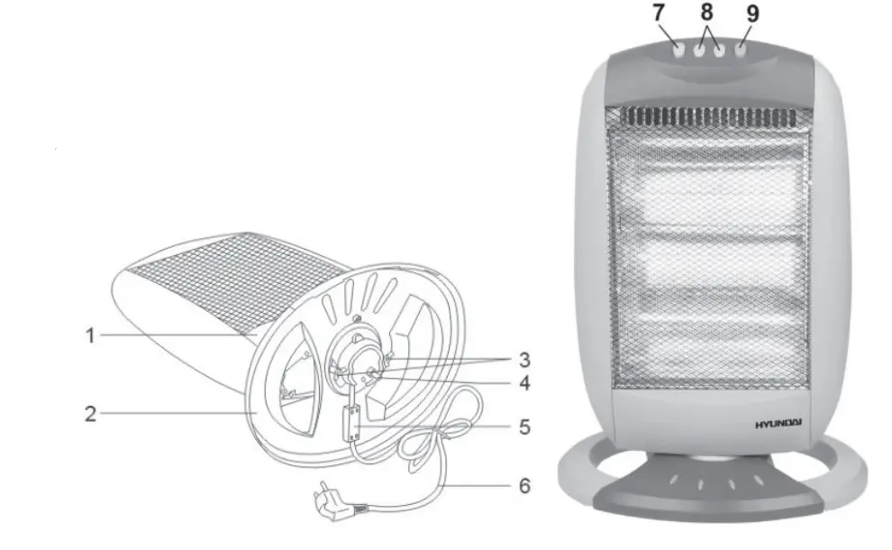 HYUNDAI-HAL-200-Halogen-heater-fig-1