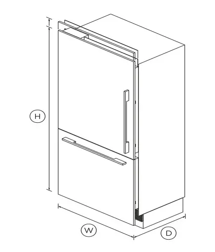 FISHER PAYKEL RS36W80LJ1 N Integrated Refrigerator - Fig