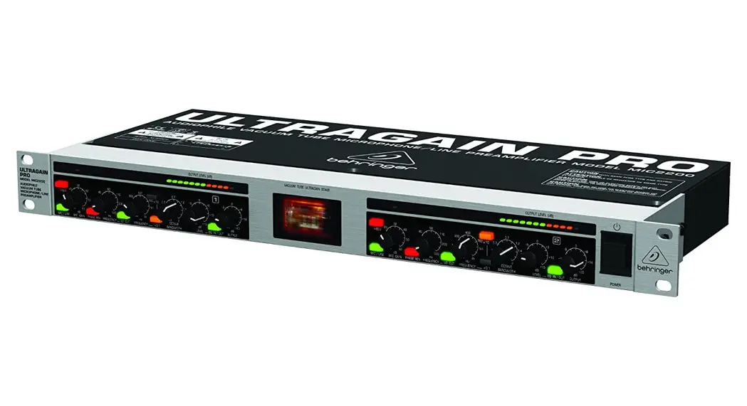 Behringer Ultragain Pro Mic2200 Audiophile Vacuum Tube Microphone/line Preamplifier User Guide