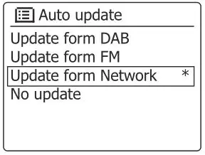 SANGEAN WFR-28BT Ultra Compact Portable Internet Radio - Next, the auto update list